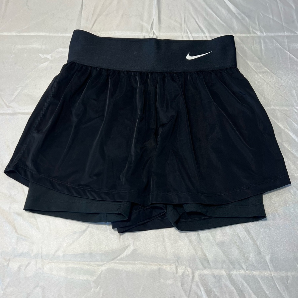Nike Women's Black Double-Layer Athletic Shorts